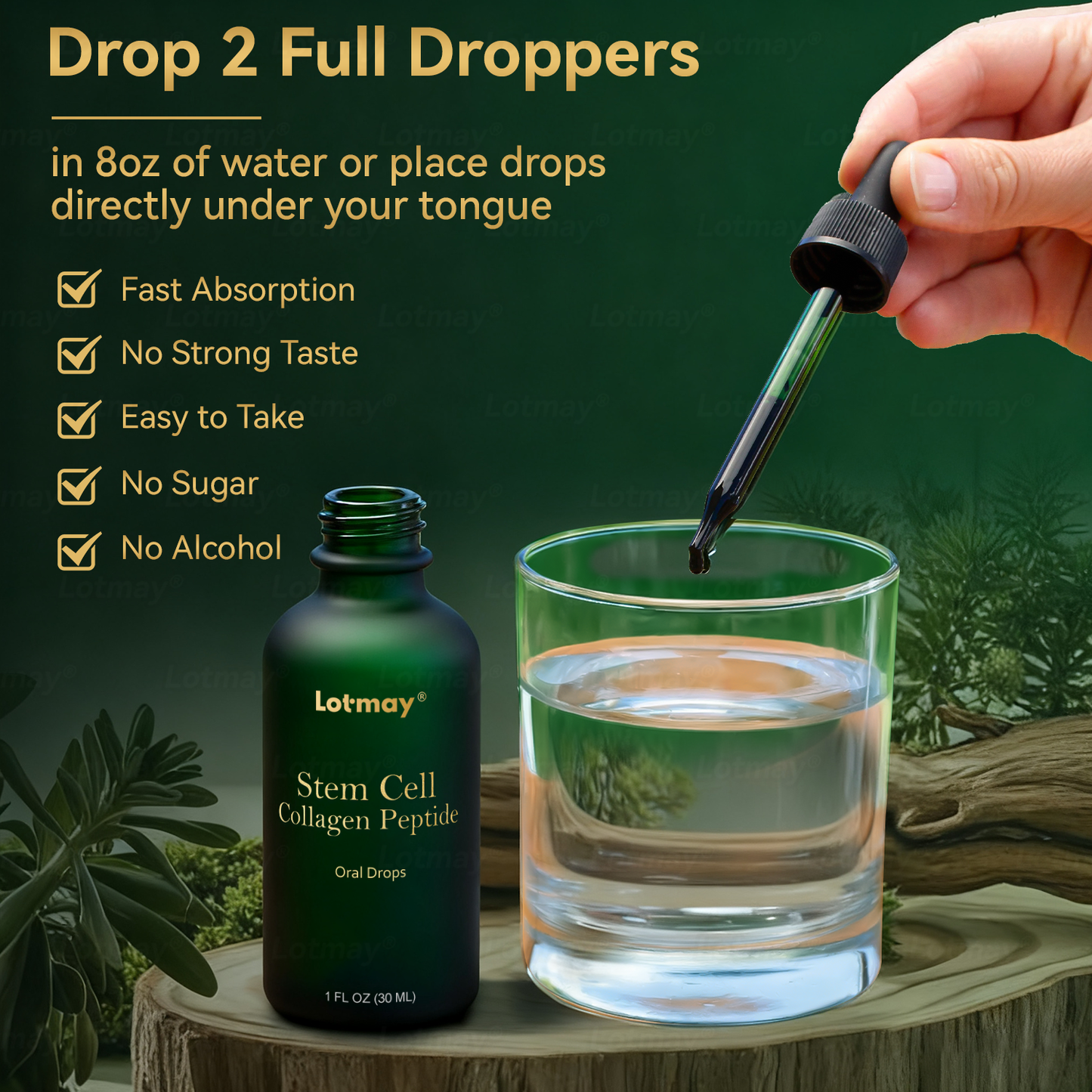 Lotmay® Stem Cell Collagen Peptide Oral Drops🎁🎁